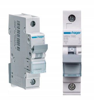 HAGER Wyłącznik nadprądowy MBN116E 1-fazowy B16