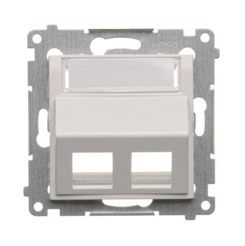 SIMON 54 Pokrywa Skośna do Gniazd Teleinformatycznych Keystone Biały