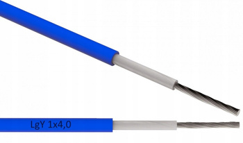 Przewód Kabel solarny fotowoltaiczny LgY1x4,0 Niebieski
