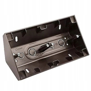 SIMON 54 Puszka Narożna Natynkowa Podwójna 2x MAT