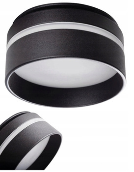 KANLUX Oczko Sufitowe LED Oprawa Oświetleniowa GOVIK GU10 10W Czarny