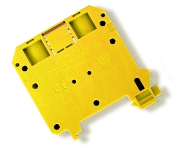 Złączka Szynowa Gwintowa 35mm2 1 Tor 125A na szynę TS35 żółty SIMET