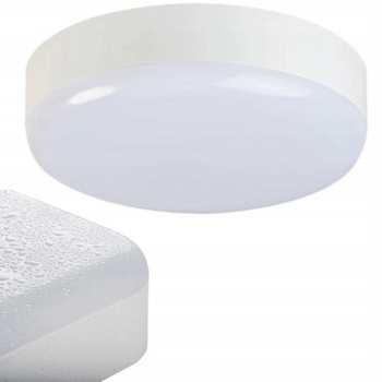 Kanlux Lampa Zewnętrzna Plafon Hermetyczny LED 19W Czujnik Ruchu Biały