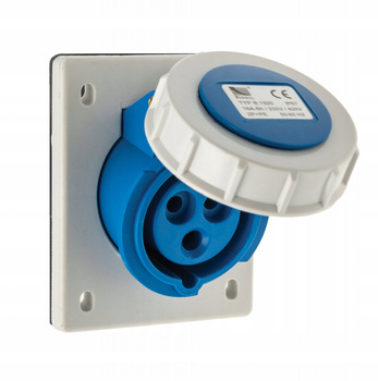 Gniazdo siłowe Tablicowe Skośne 16A 3P IP67 250V