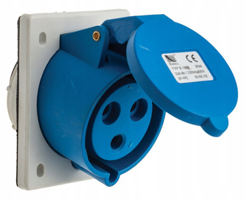 Gniazdo Skośne Tablicowe 32A 3P 250V IP44