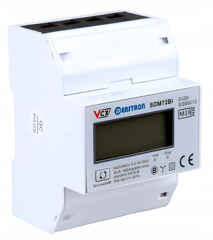 VCX Trójfazowy Licznik Prądu energii elektrycznej 3-FAZ SDM72 BI MID RESET