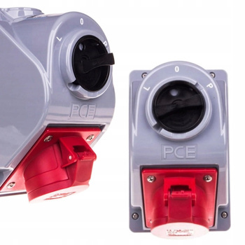 PCE Gniazdo Stałe Z Wyłącznikiem L-O-P 400V IP44