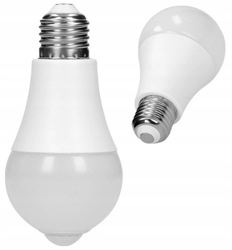 Żarówka Czujnik Ruchu 12W LED E27 Biała Neutralna