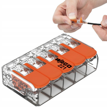 WAGO 221-415 Szybkozłącza Złączka 5x0.2-4mm 1 szt