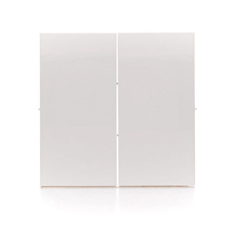 SIMON 54 Klawisz Podwójny do Łącznika Przycisku Biały