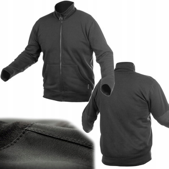BREND Bluza Dresowa Robocza Uniwersalna Wzmacniana Na Zamek Czarna L (52)