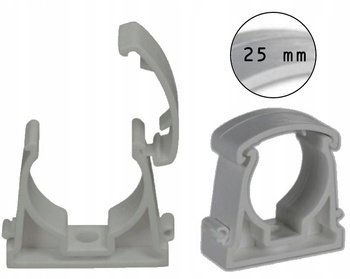 Uchwyt Zamykany do Rur Uniwersalny Peszel UZ-25 Szary