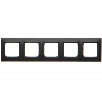 SIMON 54 Ramka Pięciokrotna 5x DR5 CZARNY MAT