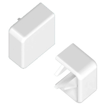Zakończenie kanału kablowego korytka ZAK 15x17mm Białe