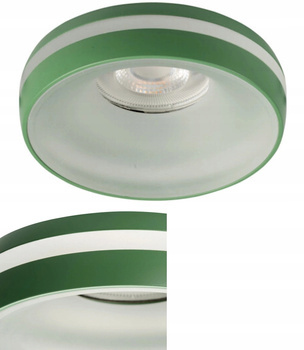 Kanlux Oczko Sufitowe LED Pierścień Oprawy ELICEO 10W GU10 Zielona