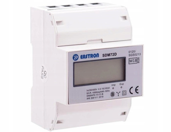 VCX Trójfazowy Licznik Wskazuje Pobór Energii Czynnej 3-FAZ SDM72D MID