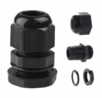 Dławik Kablowy Dławnica Kablowa Z Gwintem PG-9 6 - 8 mm IP68 Czarny