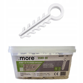 Uchwyt do Kabli Przewodów Okrągłych Ø8mm Wiaderko 700sztuk