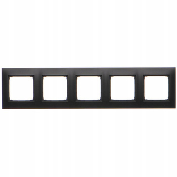 KONTAKT SIMON 54 Ramka do Kontaktu 5x CZARNY MAT