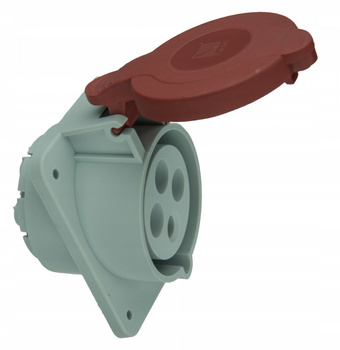 Gniazdo siłowe Skośne Tablicowe 32A 4P 400V IP44