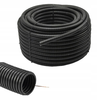 AKS Rura karbowana Peszel RKGS 50mm 750N z pilotem 25m Czarny UV