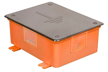 Puszka Odgromowa do Złącza Odgromowego INOX Pokrywa Stalowa Pomarańczowa