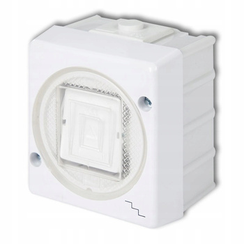 KARLIK SENIOR Łącznik schodowy natynkowy BIAŁY