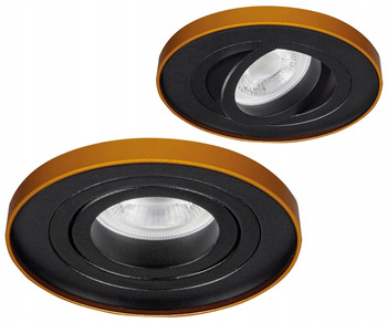 Kanlux Oczko Sufitowe LED Pierścień Dekoracyjny Ruchomy 10W GU10 Czarne