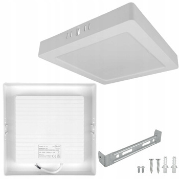 Oprawa Natynkowa Oświetleniowa LED Kwadratowa 22x22 cm 18W 4000K + Zasilacz