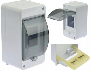 Obudowa rozdzielnia natynkowa S-3 z szybką C.2061