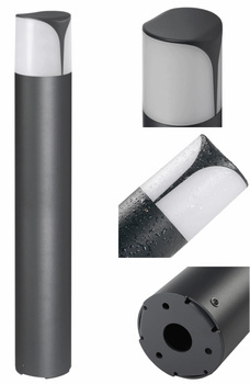 Słupek Oświetleniowy Ogrodowy LED Lampa Ogrodowa PRESO E27 80cm IP44 Grafit