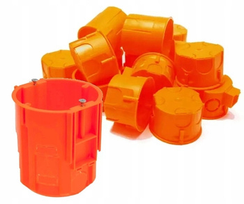 Puszka Podtynkowa  Elektryczna Głęboka łączeniowa z wkrętami PK60 10 Szt