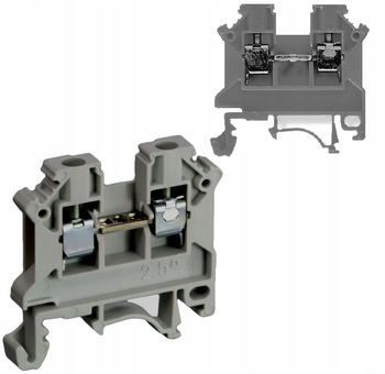 SIMET Złączka Szynowa Gwintowa Szara 2,5mm2 T35 T32