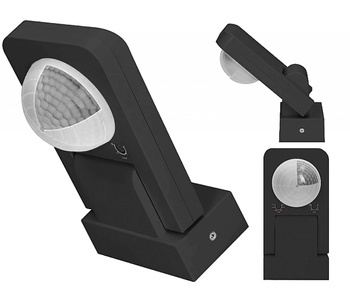 Zewnętrzny Czujnik Ruchu i Obecności 2000W 360 st. 20m Natynkowy Czarny