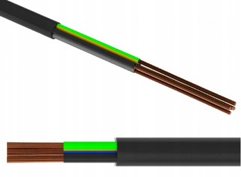 Przewód OWY 5x1,5 linka elastyczna 300/500V Czarna