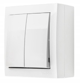 SIMON AquaClick Łącznik Świecznikowy Podwójny IP44