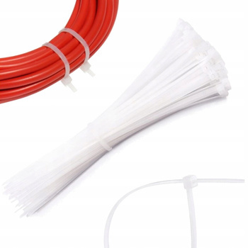 Opaski Kablowe Zaciskowe Trytytki 4,6x500mm Białe 100sztuk EcoLight