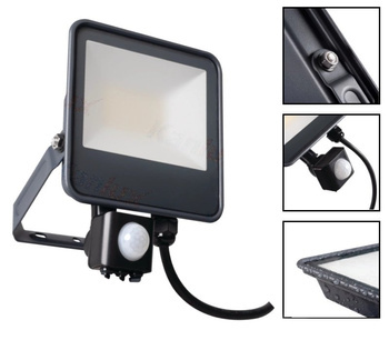 KANLUX Naświetlacz Halogen LED z Czujnik Ruchu 10W Biała neutralna