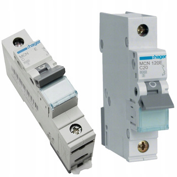 HAGER Wyłącznik nadprądowy Bezpiecznik 1P C 20A