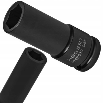 Nasadka Udarowa Klucz Nasadowy Długa Na Klucz 1/2" 19 mm Hoegert