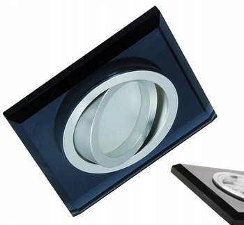 KANLUX Oczko Sufitowa LED Oprawka Ozdobna Szklana MORTA 10W GU10 Czarna