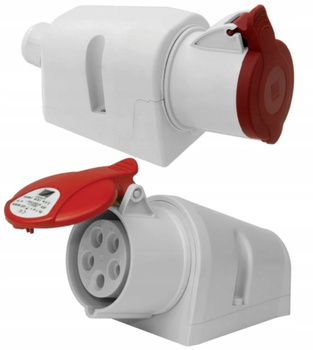 Gniazdo Stałe Siłowe 32A 5P 400V IP44