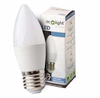 Żarówka LED Ledowa Świeczka Gwint E14 Barwa Zimna 3W
