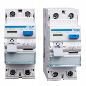 HAGER Wyłącznik różnicowoprądowy różnicówka 2P 25A
