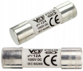 VCX Wkładka Bezpiecznikowa Topikowa Solarna 12A DC