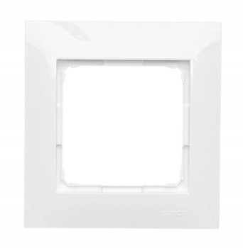 KONTAKT SIMON 54 Ramka 1x Biały do Puszek Gips