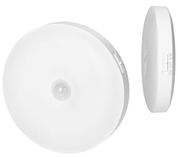 Lampka Nocna LED z Czujnikiem Ruchu Micro USB Ładowalna Samoprzylepna