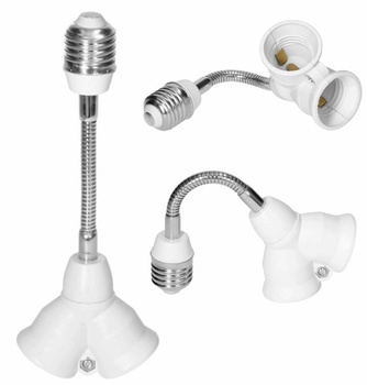 Przejściówka/przedłużacz do źródła światła E27/2xE27