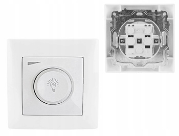 WESA Włącznik Regulator Ściemniacz Obrotowy LED 600W 16A 230V