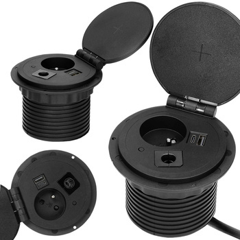 Gniazdo Blatowe z Ładowarką indukcyjną i USB 2,4A